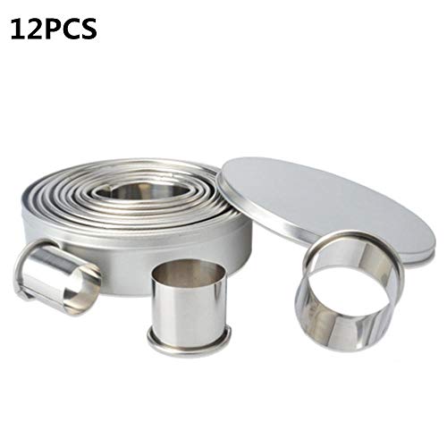 Csheng Stampi Biscotti Natale Stampo per Torta Tagliapasta per Torta Decorare Torte Rotonde E Frese La Decorazione di Teglie in Silicone Forno Cottura al Muffa della Mousse Ad per