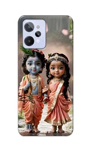 Image of Printed Hard Back Cover for Realme C31 Back Cover (Radha Krishna Love -J2) -190724(EA)