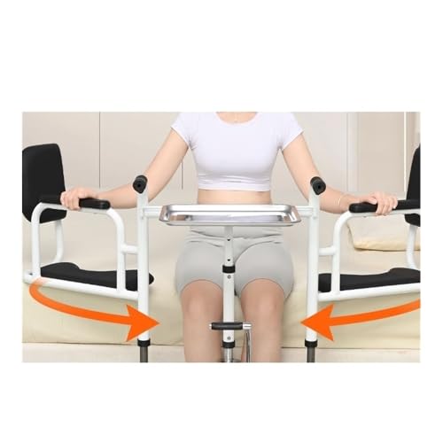 Image of Rollator with Wheels Scrolling Machine, Bed Rest, Home Assistance, Hydraulic Lifting and Lowering Crane Mobile Wheelchairs (Blue)