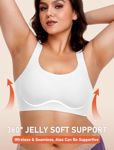 Image of Gailife Womens Wireless Push Up Bras for Women No Underwire Seamless Full Coverage Supportive T Shirt Everyday Bras