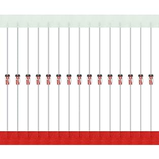 AUKENIEN 1N34A Germanium Diode Kit Forward Current: 50mA; Maximum Recurrent Peak Reverse Voltage:65V Feature:Low forward voltage/High current capability/Low leakage current/High surge capability Lead-Free Electronics Component / Through Hole What You...