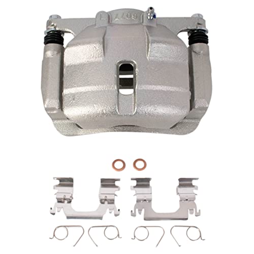Image of TRQ Front and Rear Brake Caliper Set Caliper Brackets Compatible with 14 Nissan Rogue 15-16 Rogue US Built Models 17-18 SV US Built Models 17-18 SL
