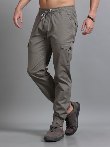 Image of U.S. Pitchers Mens Twill Laffer Cargo Joggers I 6 Pocket Utility Pants I Stylish Comfort Fit I 12 Colors I Sizes 30 to 38