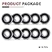 CNXBB 10 PCS 6000-2RS Double Rubber Sealed Deep Groove Ball Bearings 10x26x8mm, Deep Groove Ball Bearing ABCE-3 Pre-Lubricated, Chromium Bearing Steel (6000-2RS, 10)