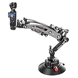 Mechrig カメラサクションマウントサクション、多機能ショックアブソーバーアーム ビデオスタビライザー ポケット2、ポケット3、OSMO、1/4インチの取り付け穴カーマウント&360アクションカメラ用 - MR01