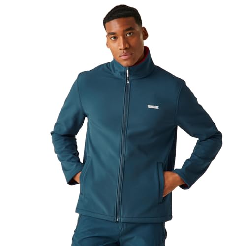 Regatta Men's Cera V Softshell Jacket Hombre, Moonlight Denim(Danger Red), XXL
