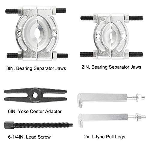 Kuntec Bearing Separator Puller Set 5-Ton-Capacity 2" And 3" Bearing Splitter Remover Tool Kit #TOP1
