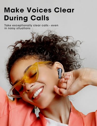 Image of Wireless Earbuds Bluetooth 5.3 Ear Buds, Hi-Fi Stereo Bass Ear Buds with 48H Playtime & LED Display, Lightweight in-Ear Headphones with Mic, IPX7 Waterproof, Touch Control for iPhone SilverPurple