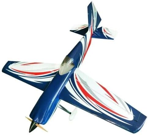 Another angle of the assembled EDGE-540 RC airplane, highlighting its aerodynamic shape.