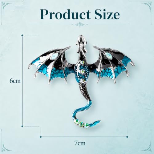 Image of Animal Brooch for Men Vintage Metal Wildlife Lapel Pin Suit Jacket Badge Fashion Accessories for Men