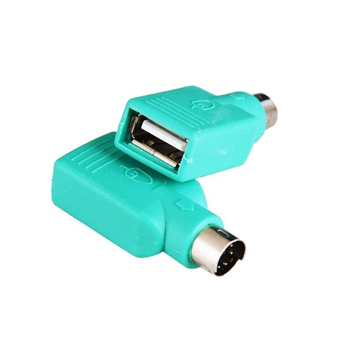 BLACK CROWN P/S/2 to USB Female, P/S/2 Male Converter Changer Adapter for Wired Mouse 2pcs (Notice:Can't Match All Motherboard, Have Matching Problem)-image-4