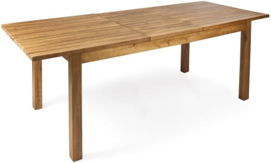 Elegant Acacia Wood Outdoor Dining Set with Comfortable Seating for Patio, Backyard, Garden, Deck or Poolside Use (Dark Grey + Teak + Acacia Wood + Polyester + Foam)