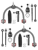 12pc Front Upper Control Arms Suspension Kit for 2005-2010 Jeep Grand Cherokee & Commander – Upgraded Polyurethane Bushings, Wrinkle Gray