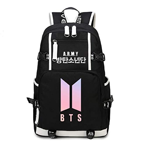 AUGYUESS Kpop Bangtan Boys BTS Mochila SUGA Jimin JUNG KOOK escolar Daypack Bookbag Bolsa