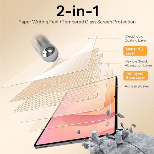 Image of SPARIN 2 Pack Paper Glass Screen Protector for Samsung Galaxy Tab S11 Ultra