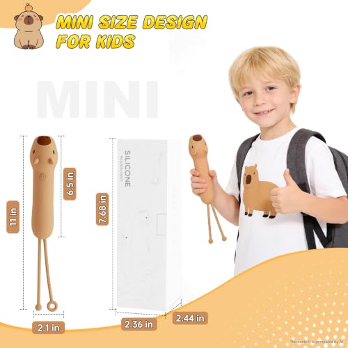 Image of Capibala Kid's Flashlight Rechargeable, LED Kid Flashlight for Boys and Girls, Suitable for Camping and Outdoor Exploration Students, Fun and Lightweight Flashlight, Birthday Gift