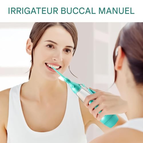 Kabellose Munddusche | kabellose Munddusche, manueller Mundreiniger für Erwachsene ab 5 Jahren, Reisen, Haus, Badezimmer, tägliche Verwendung, Zahnfleischpflege – Bild 5