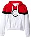 Pokemon Men's Pokeball Hoodie Sweatshirt, Red/White, X-Large
