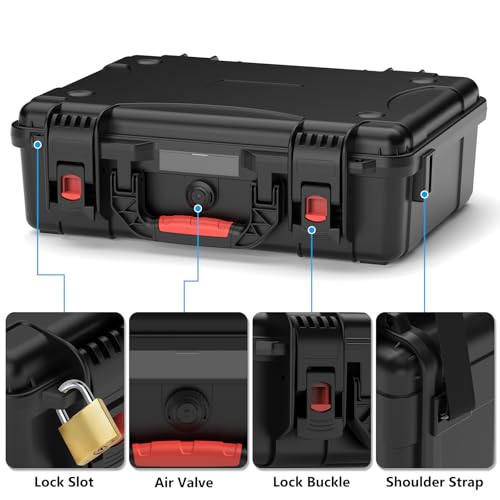 Image of Starlink Mini Case, Waterproof Hard case Fits Star Link Mini Dish, Portable Shoulder Dual Carry Options with Precision Cut Foam For Starlink Accessories,Ideal for Travel and Camping