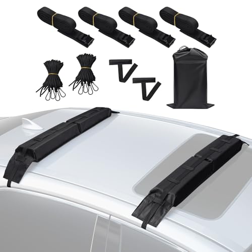 Benlari Universal Car Soft Roof Rack Pads, Roof Pads for