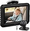 Zacro Baby Car Camera HD 1080P - USB/Type-C Plug Car Camera for Baby Clear Night Vision & 360° Adjustable, 150° Wide-Angle Lens Rear Facing Carseat Mirror Baby Monitor 4.3” Display to Observe Kids