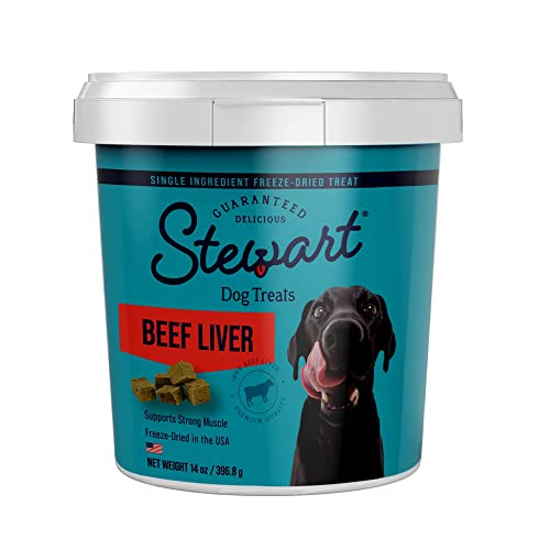 Stewart Freeze Dried Dog Treats, Beef Liver, Grain Free & Gluten Free, Gourmetian