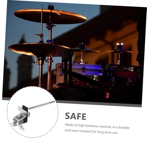 Soporte para cowbell para batería, abrazadera para aro de bombo, soporte extensible estándar para cowbell, accesorio para hardware de percusión miniatura 6