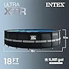 INTEX Ultra XTR 18 ft x 52 in Above Ground Pool Set, Round Swimming Pool with Steel Frame, 2100 GPH Sand Filter Pump, Ladder, Cover, & Ground Cloth