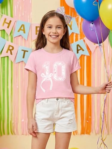 Image of in My Double Digits Era Shirt Girls Birthday Girl Shirt | 10 Birthday Shirt Girls 10th Birthday Gifts For Girls 10 Year Old Ten Party Tee Tops