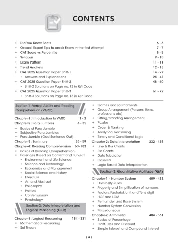 Image of Oswaal CAT (COMMON ADMISSION TEST) | 25 Years'| Chapterwise & Topicwise | Solved Papers |1993 - 2008 & 2017 - 2025| For 2026 Exam