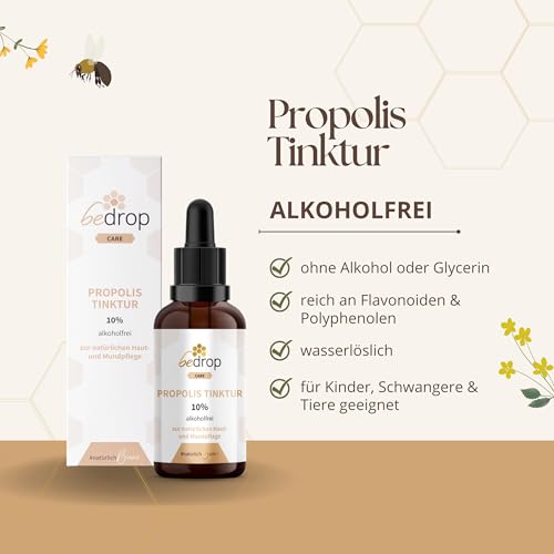 Propolis Tropfen ohne Alkohol - Propolis Extrakt auch für Kinder & Tiere geeignet - Reine Imker Qualität, alkoholfrei, keine Zusatzstoffe