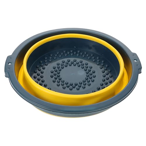 DRESSOOS 1個 折りたたみ洗面台 折りたたみ式洗面器 浴槽用 家庭用掃除機 キャンプシンク 食器洗い便器 折りたたみ式洗面台 洗浄槽 寮費支給 浴室用品 ポータブル洗面台 Blue