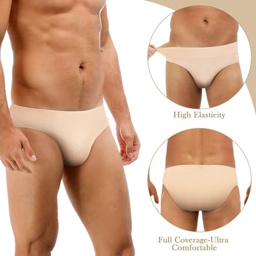 2 Pcs Men's Full Seat Dance Belt Elastic Dance Underwear for Men Brief for Male Ballet Cosplay2