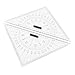 Chart Drawing Triangle Ruler Precise Scale Transparent 300mm Acrylic Easy to Use for Nautical Navigation and Technical Drafting