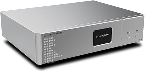 GUSTARD U18 DDC USB Interfaz digital DSD512 PCM768Khz XU216 K2 Aislamiento completo AS338 Interfaz de audio USB Crystol IIS de alta gama (Plata)