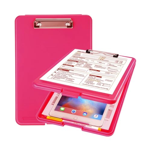 Image of oddpod Praise A4 Clip Pad /Clipboard with Storage Case for Paper and Document Storage 83002 (Deep Pink)