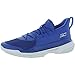 Under Armour Mens Curry 7 Basketball Shoe (10, Royal Blue/White/Metallic Silver, Numeric_10)