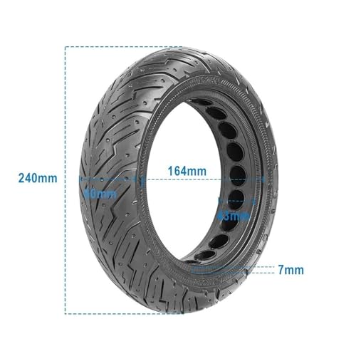 Pneu solide scooter électrique 10x2.5 roue increvable Ninebot Max G30 - 2