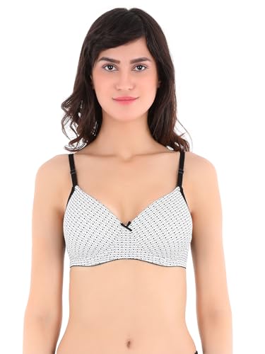 Image of Clovia Padded Non-Wired Printed Multiway T-Shirt Bra