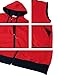 H2H Men's Light Jacket Full Zip Hoodie Sleeveless Sun Shirts for Men Hiking Fishing Pockets RED US S/Asia M (JNSK31)
