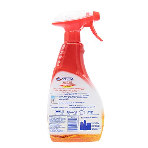 Image of Clorox Scentiva Multi-Use Fabric Refresher Spray Bundle, Hawaiian Sunshine & Fresh Brazilian Blossoms, 16.9 Fl Oz Each - Fabric Freshening Spray, Fabric Deodorizer - Long Lasting Freshness