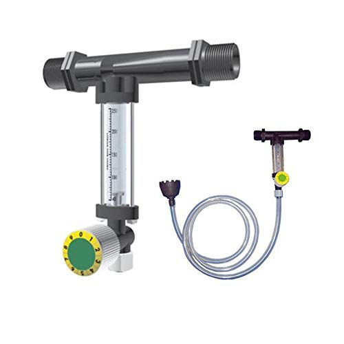 Global Material Inyector Venturi de Fertilizante 32Ø 7mm con Llave dosificadora
