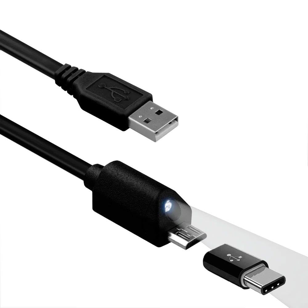 1m×30本 iPhone タイプC USB-C type Amazon.com: 2-in-1 6ft Long USB Cable Micro-USB and USB C Type-C