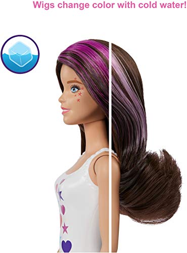 Barbie Color Reveal Doll Set With 25 Surprises Including 2 Pets & Day-To-Night Transformation: 15 Mystery Bags Contain Doll Clothes & Accessories For 2 Looks; Water Reveals Look Of Metallic Doll #TOP1
