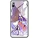 SHCASEA Sword Art Online Alicization Case do iPhone'a, iPhone 11 Pro, twarda obudowa z hartowanego szkła, etui ochronne dla fanów Anime B 7 Plus/8 Plus