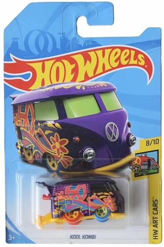 Hot Wheels Kool Kombi Purple HW Art Cars 8/10 miniatura 1