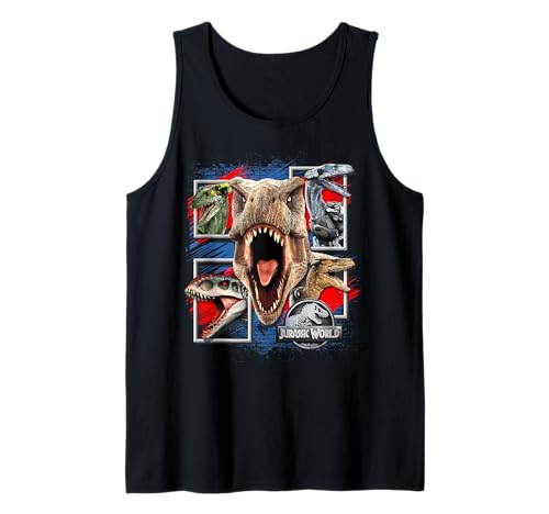 Débardeur Jurassic World imprimé dinosaure rétro coupe tank top été