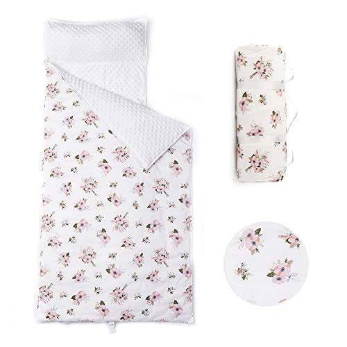 BATTILO HOME Kids Nap Mat with Removable Pillow - Soft, Lightweight Mats, Easy Clean Toddler Nap Pad for Preschool, Daycare, Kindergarten - Children Sleeping Bag