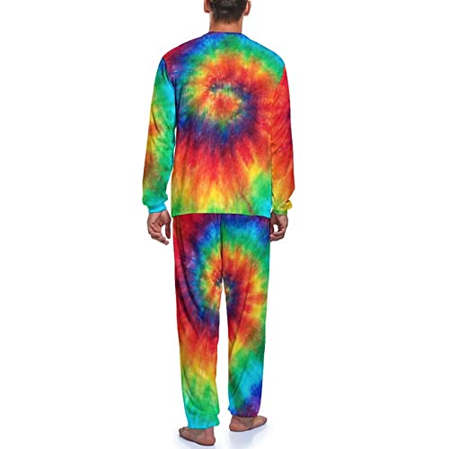 Oyihfvs Men's Pajama Set, Long Loungewear PJ Set, 2PCs Sleepwear Top & Bottom S-2XL4