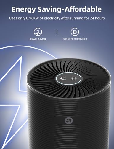 Image of SANVINDER Dehumidifiers for Home, 25oz Dehumidifier for Bedroom with Auto-off, Ultra Quiet Energy Saving for Bathroom Closet Wardrobe Office RV (285sq.ft)